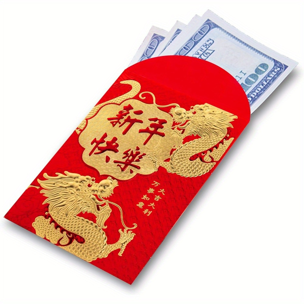 Red Envelopes 6style Chinese Red Envelopes Lucky Money Temu