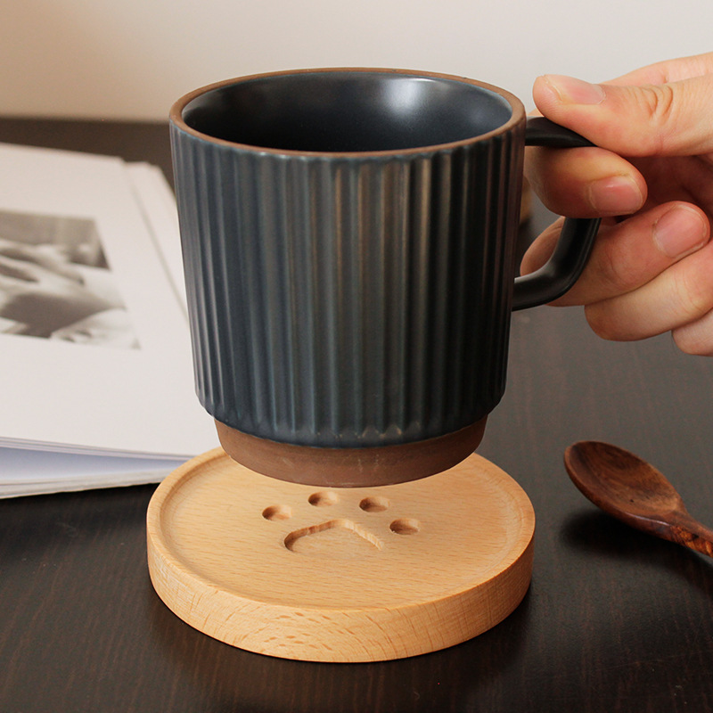 Bamboo Tea Cup Mat, Lotus Root/flower Shaped Drink Coasters, Insulated Cup  Holder, Wooden Placemat - Temu