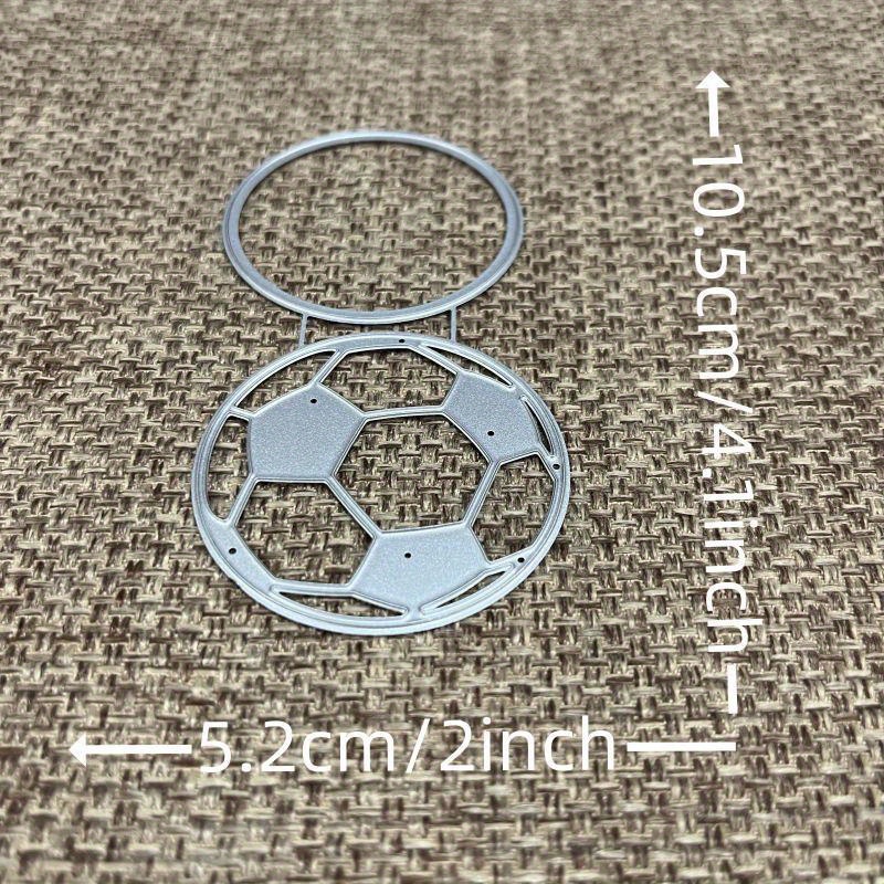 Image of 1pc Football Decoration Metal Cutting Dies Stencils For Diy Scrapbooking Album Paper Card Embossing