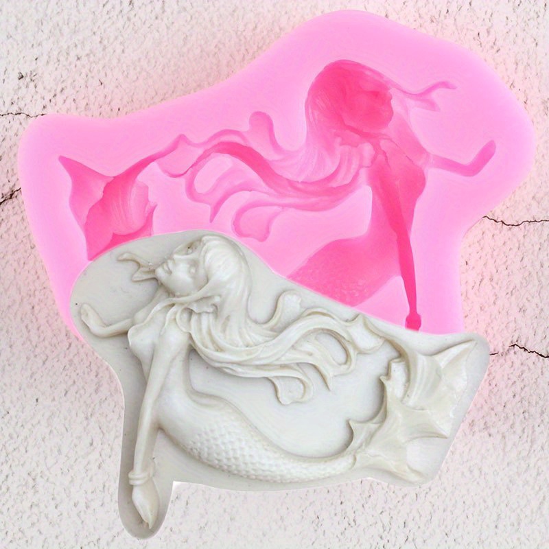 Mermaid Silicone Mold for Resin, Charms, Candy, Fondant, Clay