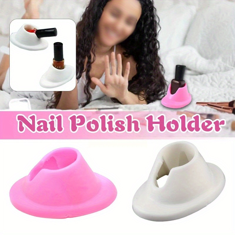 Silicone Nail Polish Holder Nail Art Polish Bottle Stand - Temu