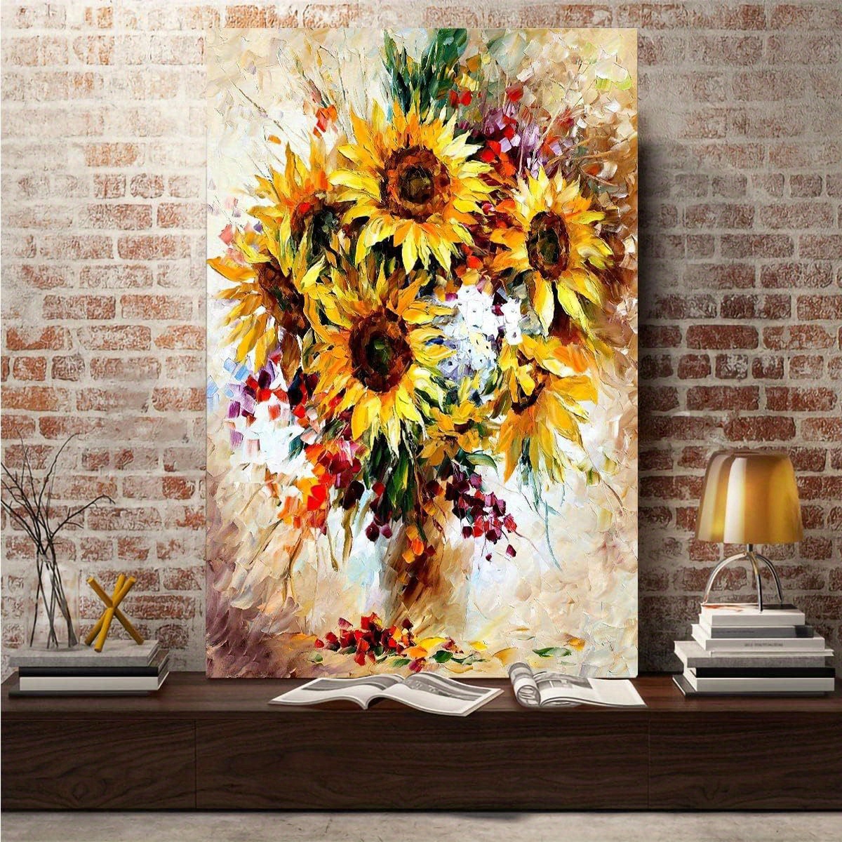 Art Quadri Olio In Stile Van Gogh Sunflower Moderni Stampe - Temu Italy