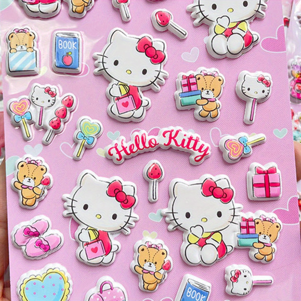 4 Juegos Pegatinas 3d Espuma Hello Kitty Kuromi - Temu Chile