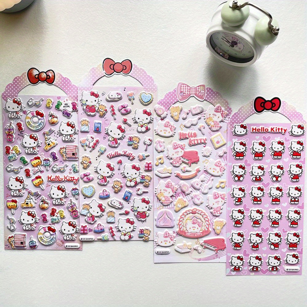 Cute Stickers 4 Types Available Kuromi Cinnamoroll - Temu