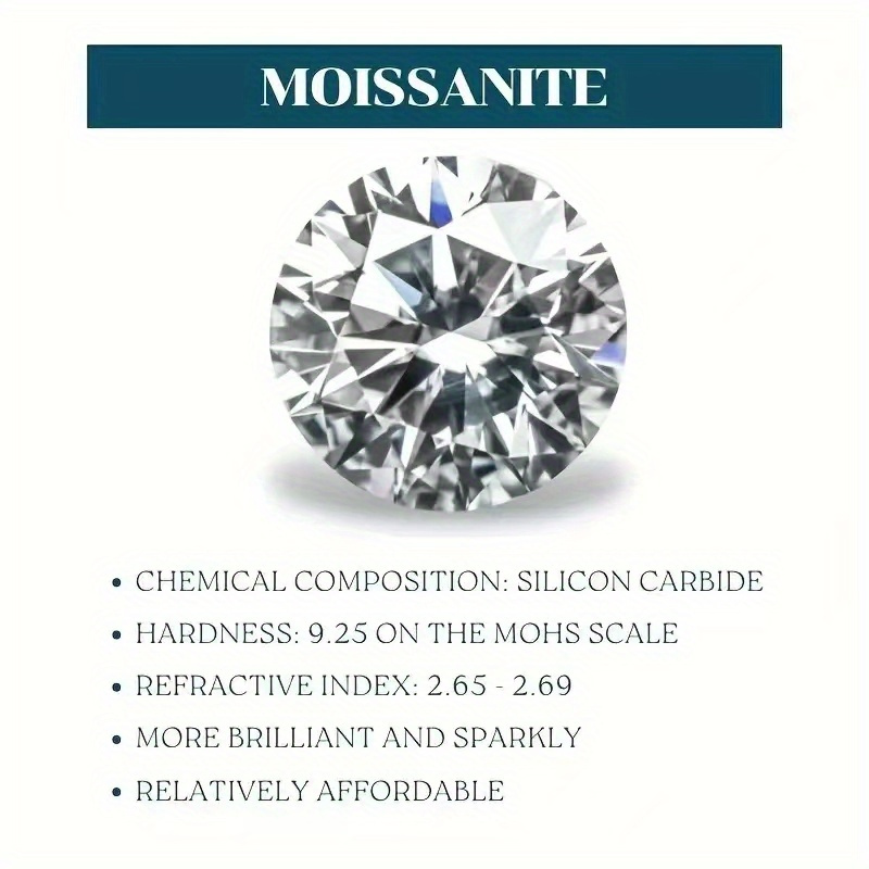 S925 2 Carat Moissanite Women's Ring Set