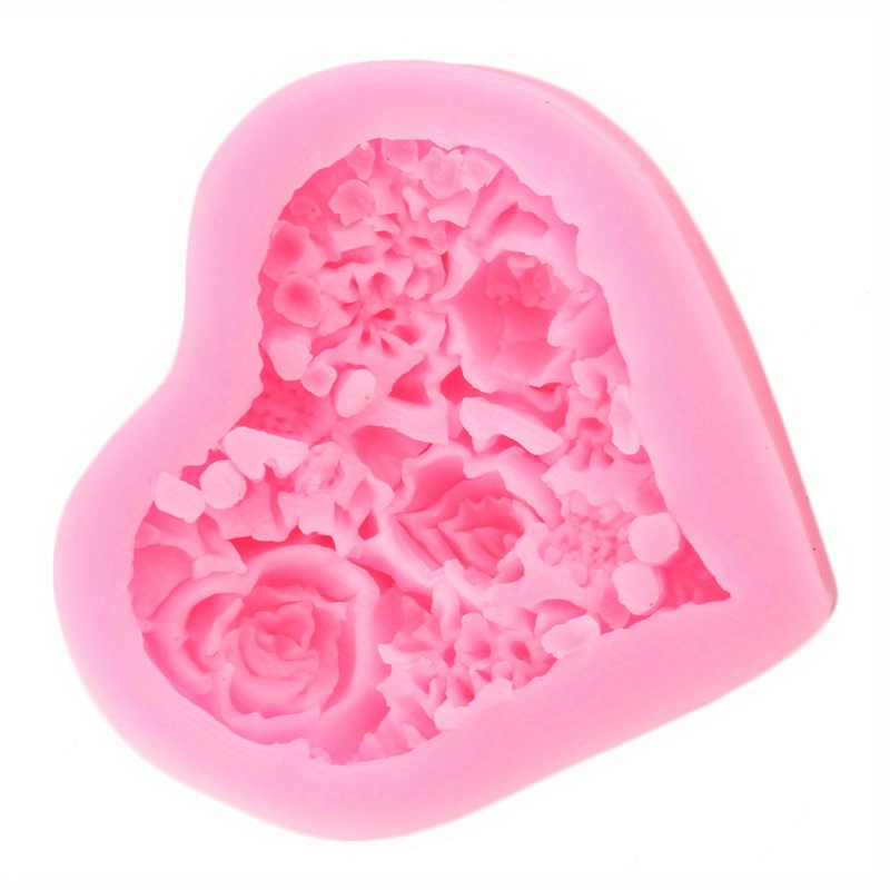 1pc Rose Flower Bouquet Amore Stampo A Forma Cuore Regalo - Temu Italy