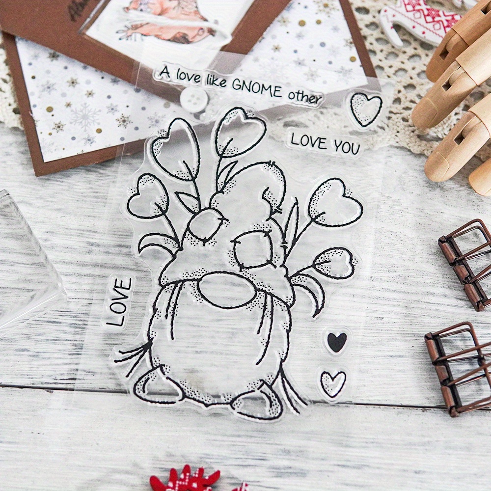 Stamps // Weathered love clear stamp for paper crafting // stamp