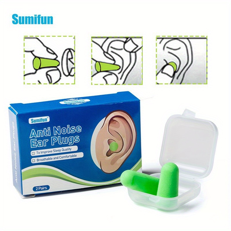 1 Pair Sleeping Ear Plugs Noise Reduction Tapones Oido Ruido - Temu