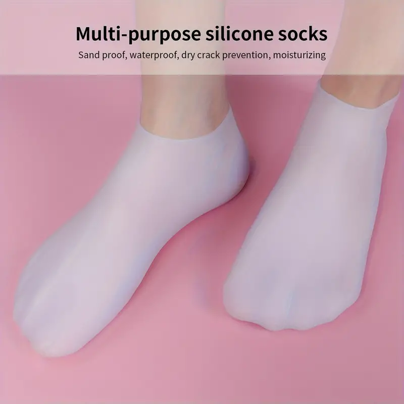 1Pair Moisturizing Socks, Silicone Socks Aloe Socks Gel Socks For