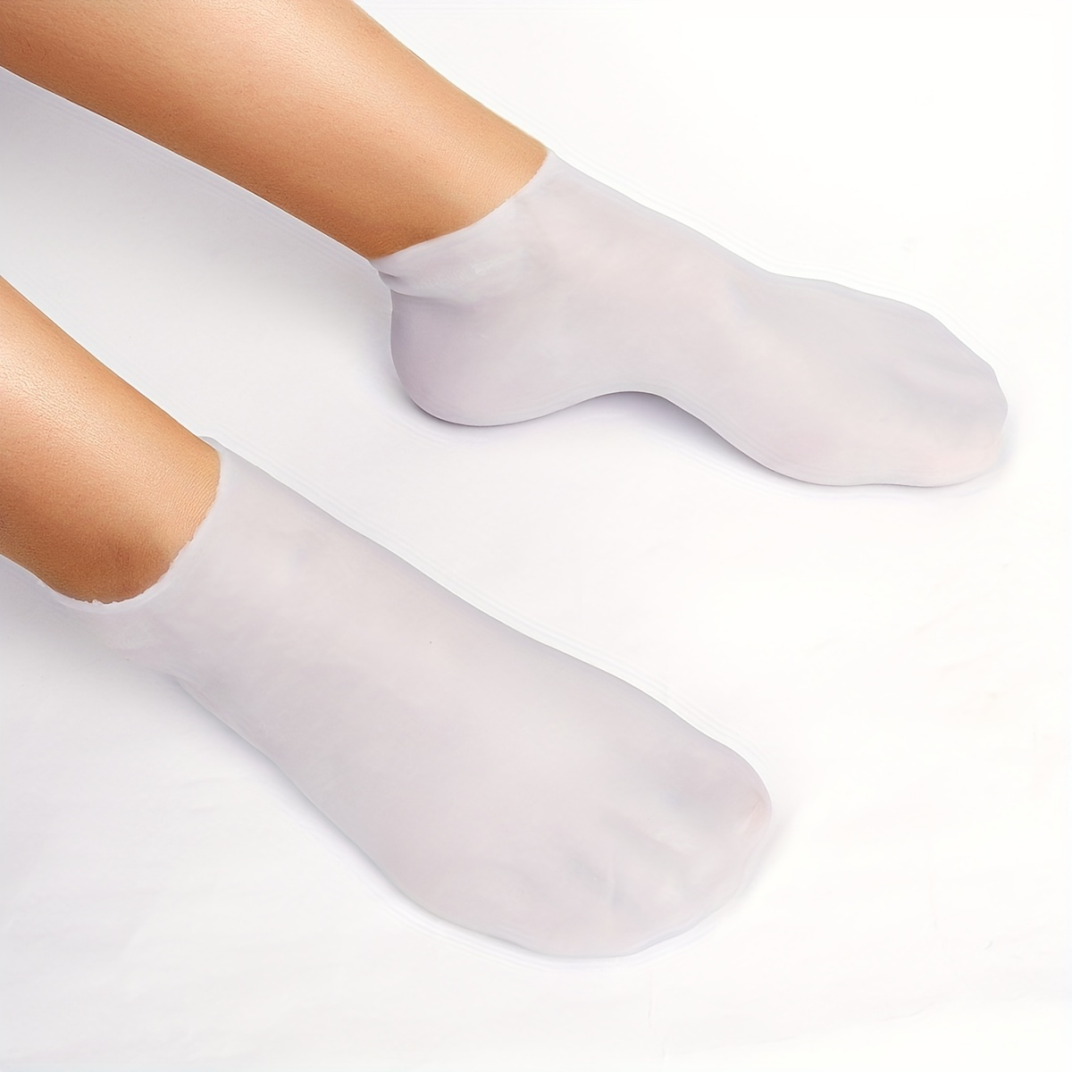 2pcs Silicone Socks For Dry Cracked Feet Women,Moisturizing Socks For Foot  Care,Pedicure Socks, Heel Socks
