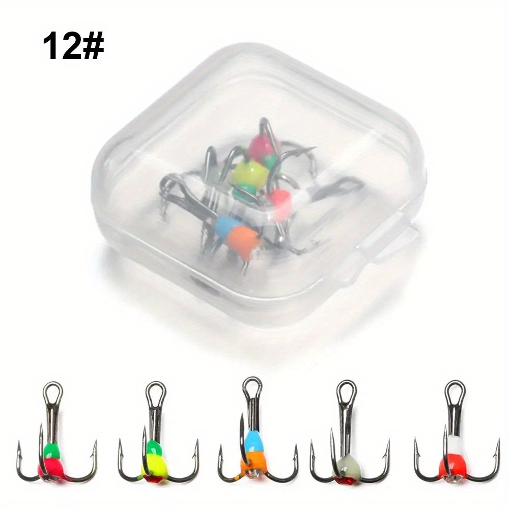 8# 10# 12# 14# Fishing Hooks Winter Ice Fishing Hooks High - Temu Canada