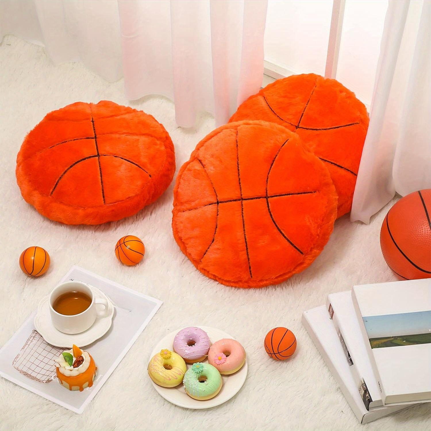 Round basketball cheap pillow