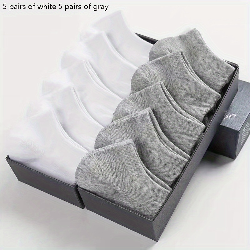 10 12 Pairs Comfy Ankle Socks Solid Socks