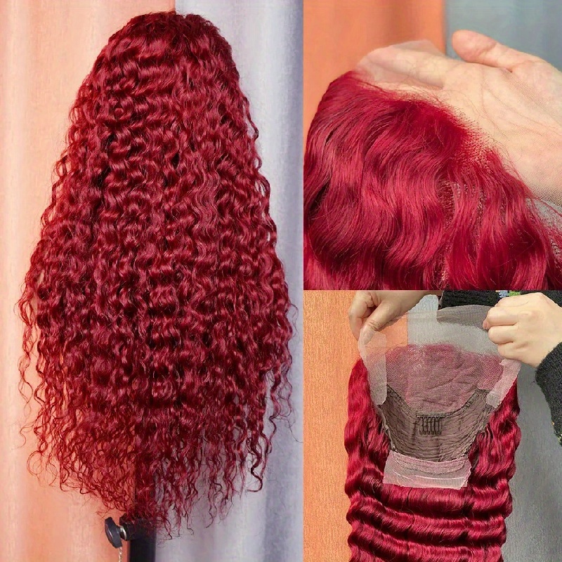 13x4 Curly Transparent Lace Frontal Wig Brazilian Loose Deep - Temu