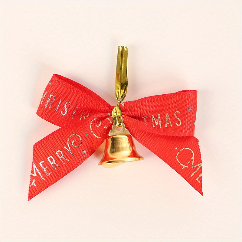 Christmas Decoration Bows Bright Gold Ribbons Bright - Temu