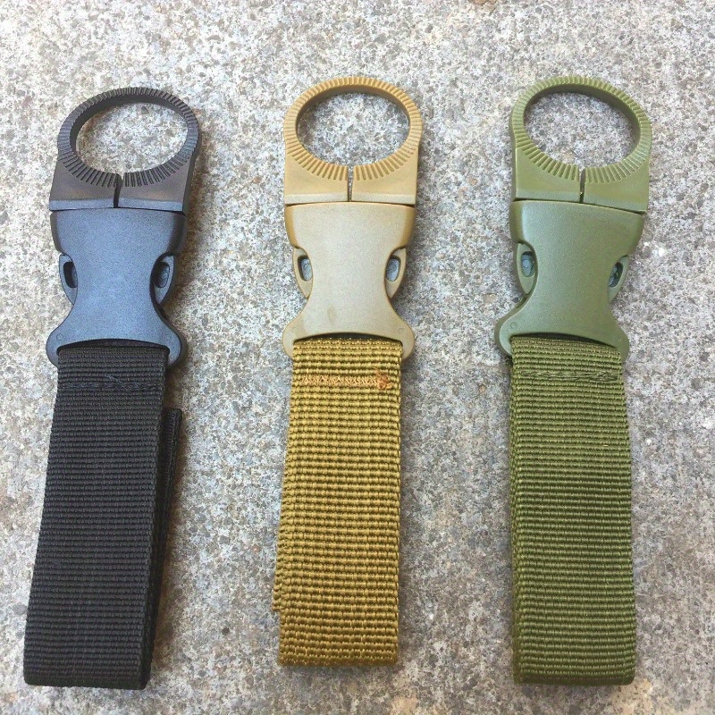 2pcs Nylon Water Bottle Hanging Buckle Multifunctional Carabiner Clip