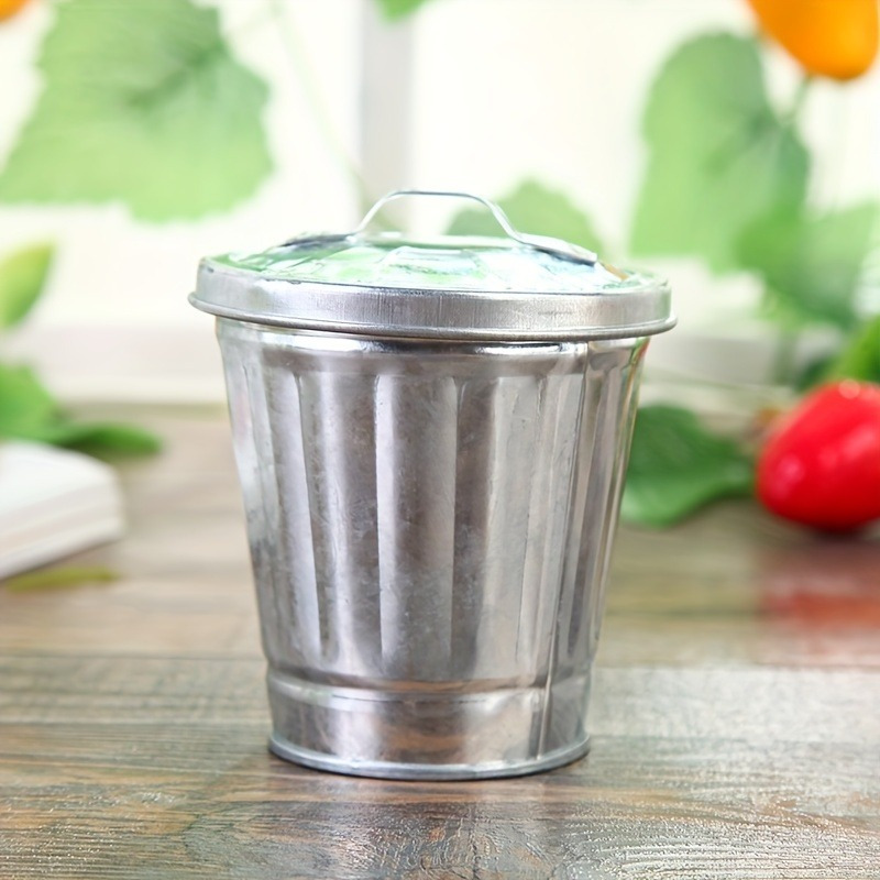 Small Trash Can With Lid Mini Kitchen Hanging Trash Can - Temu