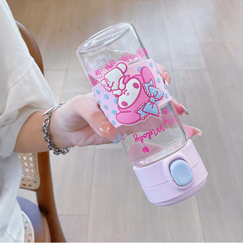300Ml Sanrio Cinnamoroll Anime Hello Kitty Glass Filter Tea Cup Cartoon  Kawaii Sports Water Bottle Coffee Kid Water Bottle Gift