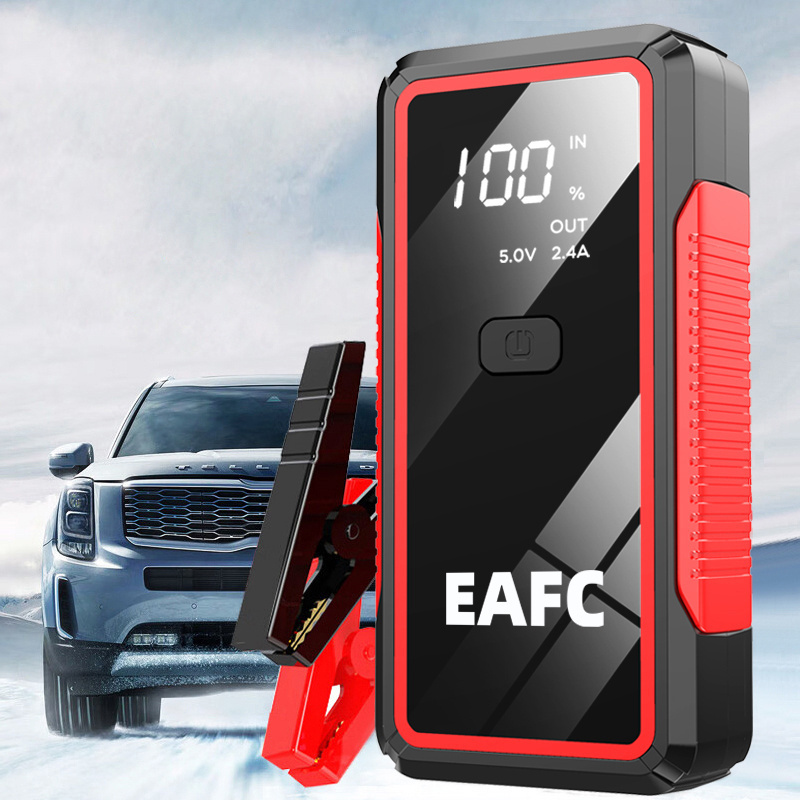 Démarreur au lithium portable, booster de batterie de voiture, banque  d'alimentation USB et cavalier pour jusqu'à 6,0 l d'essence et moteurs  diesel de 3,0 l