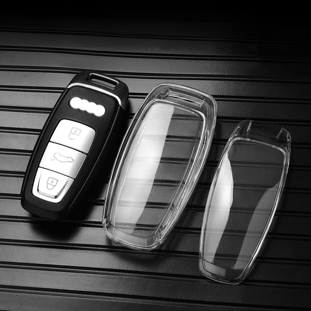 T-carbon Car Key Case Shell Cover For Audi A6 C8 A7 A8 2018 2019