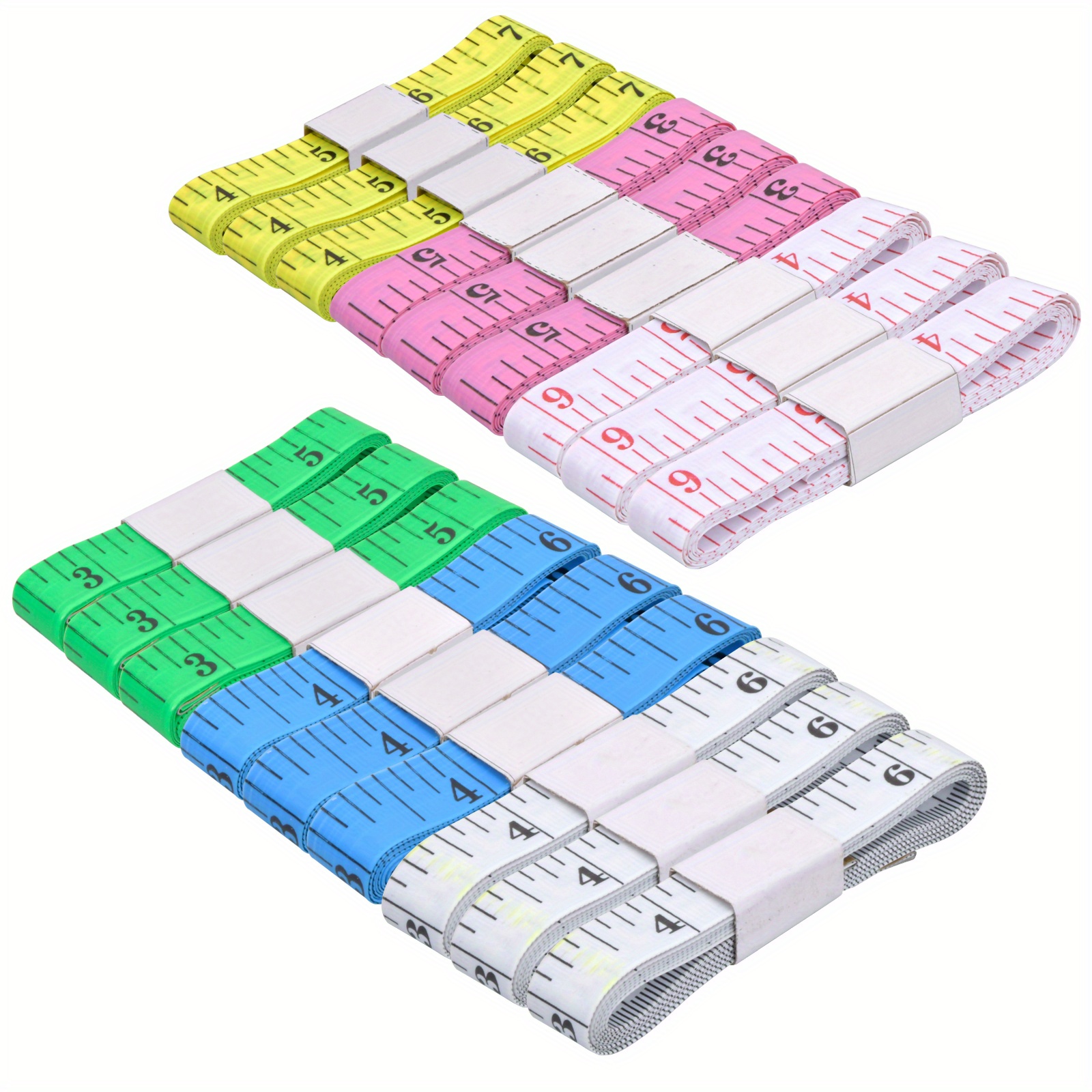 Dual Sided Measuring Tape 6 Colors Double Scale Soft Tape - Temu