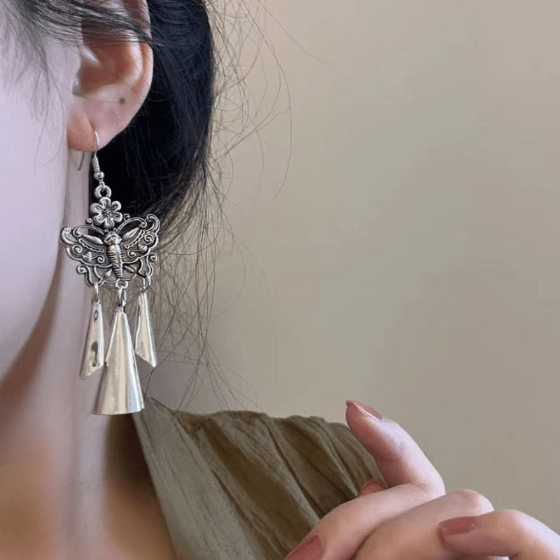 エスニックピアス ボヘミアンスタイル ドロップピアス - アクセサリー