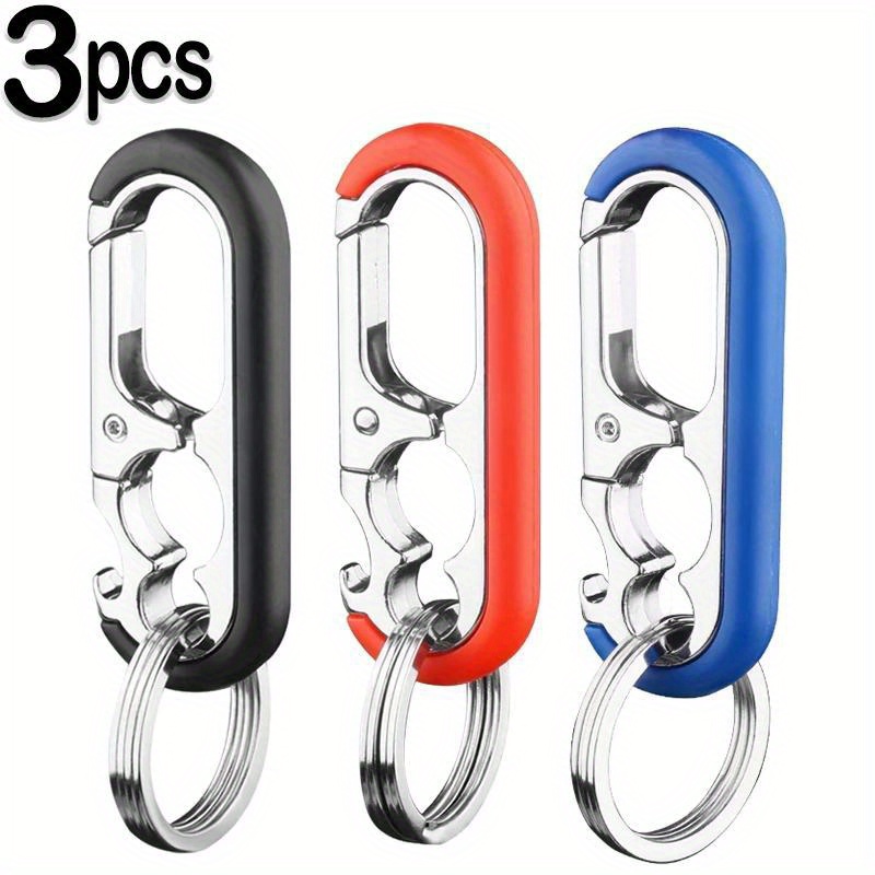 Men Keychain Hook Stainless Steel Buckle Bottle Opener - Temu