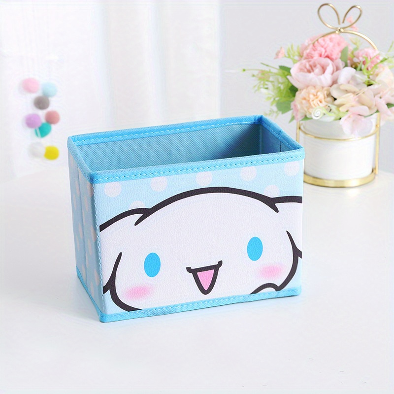 Sanrio 18l Cartoon Cosmetics Desktop Folding Storage Box Gemini Meile Dust  Proof Underwear Storage Box Plastic Storage Box Small