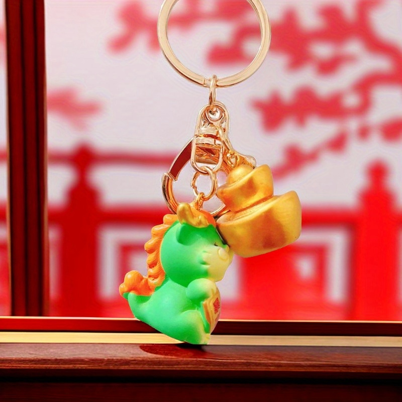 Porte-clés dragon, porte-clés dragon de jade, porte-clés année 2024 du  dragon, porte-clés perles de jade dragon, porte-clés bonne chance, charme  dragon, cadeau dragon -  France