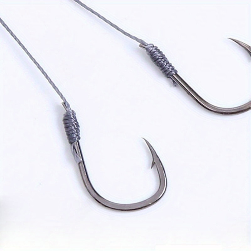 3 Sizes 20#-24# Luminous Hook With Line High Carbon Steel Barbed Hooks  Asian Carp Fishing Gear 40 Pieces Lot F-702147