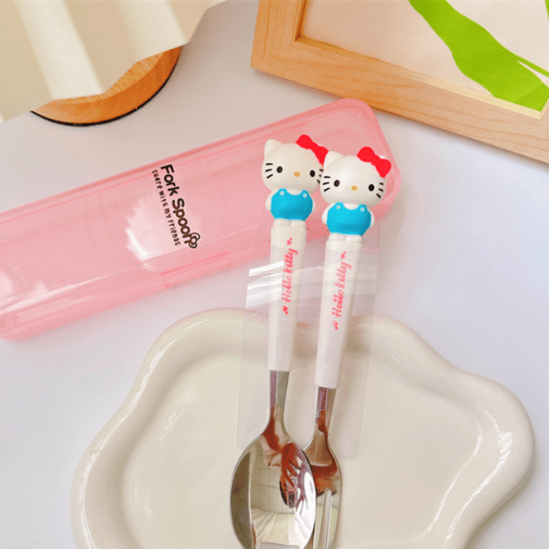 Hello Kitty Stainless Steel Cutlery Set (Camping Series)