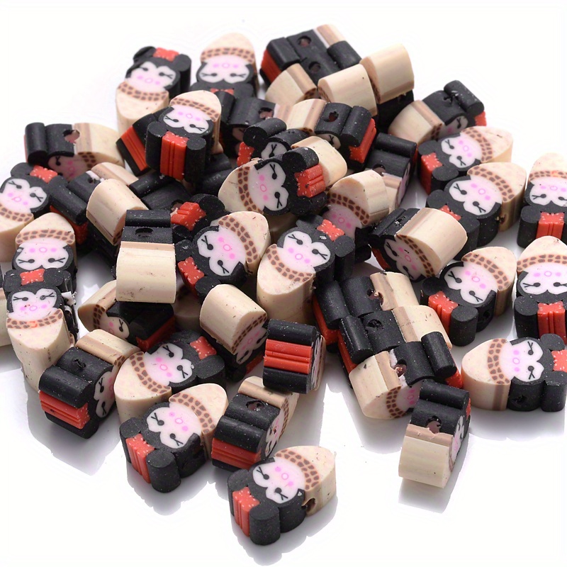 Cartoon Task Creative Polymer Clay Spacer Beads For Jewelry - Temu