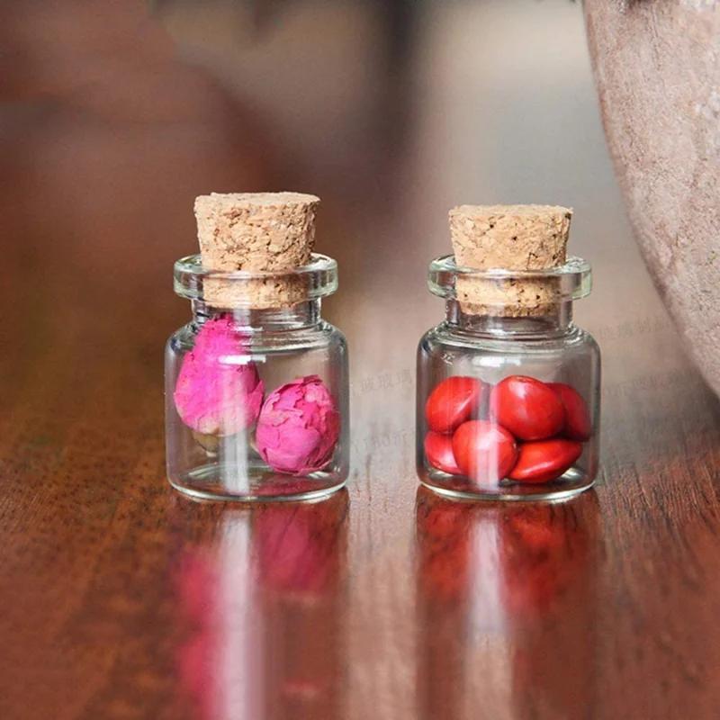 Gift Glass Bottles Mini Tiny Empty Clear Glass Jars Vials - Temu