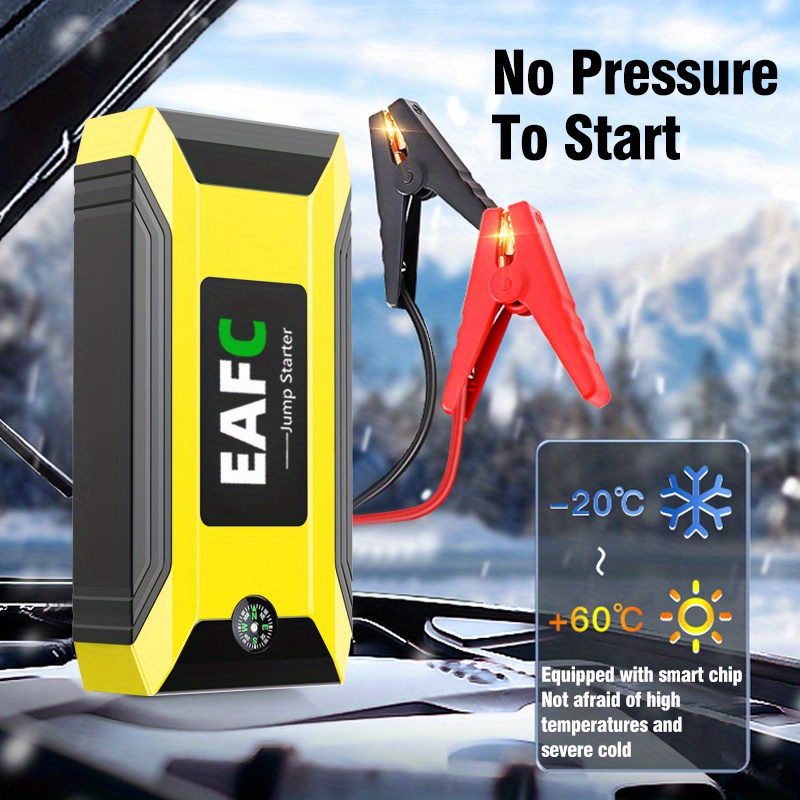 Portable Car Jump Starter Battery Power Bank Emergency Booster With LED  Light 12V Auto Starting Device Support Starting 12V Gasoline Cars Up To  101.44