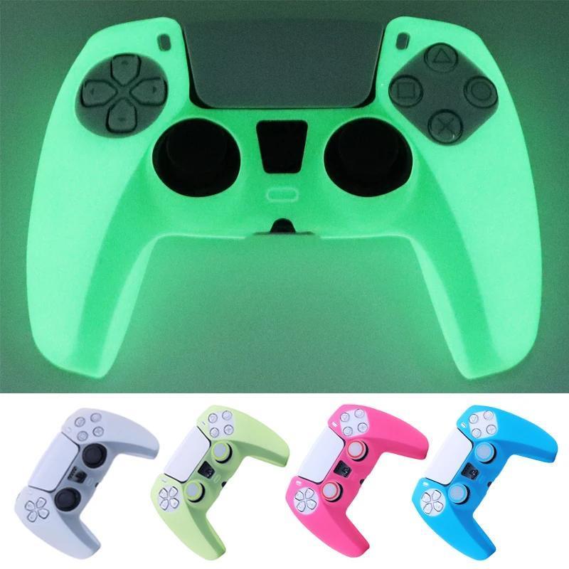 

Luminous Glowing In Dark Silicone Protective Control Case Cover For Playstation 5 Controller Skin Video Games Accessories Gamepad Joystick Covers For Ps5 Controllers