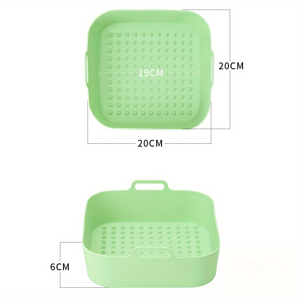 Air Fryer Silicone Pot Épais Réutilisable Silicone Carré Air Fryer Liners  Remplacement De Papier De Doublure De Parchemin Panier Air Fryer - Temu  France