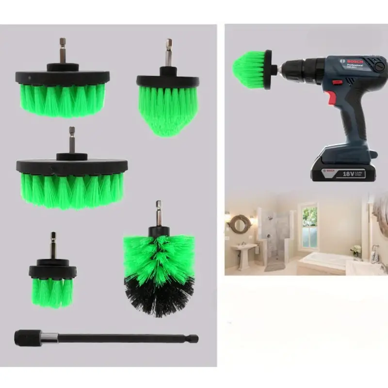 Electric Cleaning Brush, Light Green, Electric Drill Brush Head