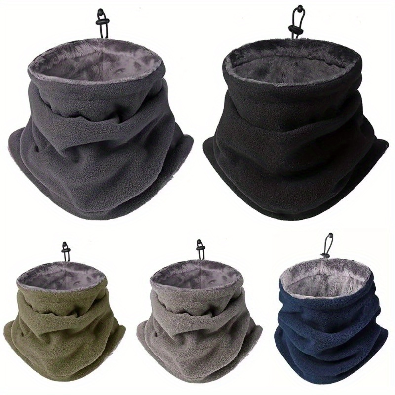 1pc Fleece Lined Neck Warmer Neck Gaiter Face Mask For Camping