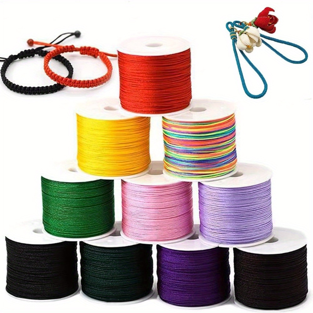 Nylon Cord Necklace Cord Chinese Knotting Cord Beading String for
