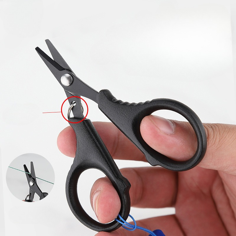 Stainless Steel Mini Fishing Scissors With Strap Fishing - Temu