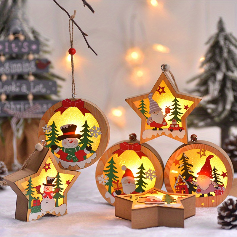 Crystal Christmas Tree Led Decoration Night Light Luminous - Temu
