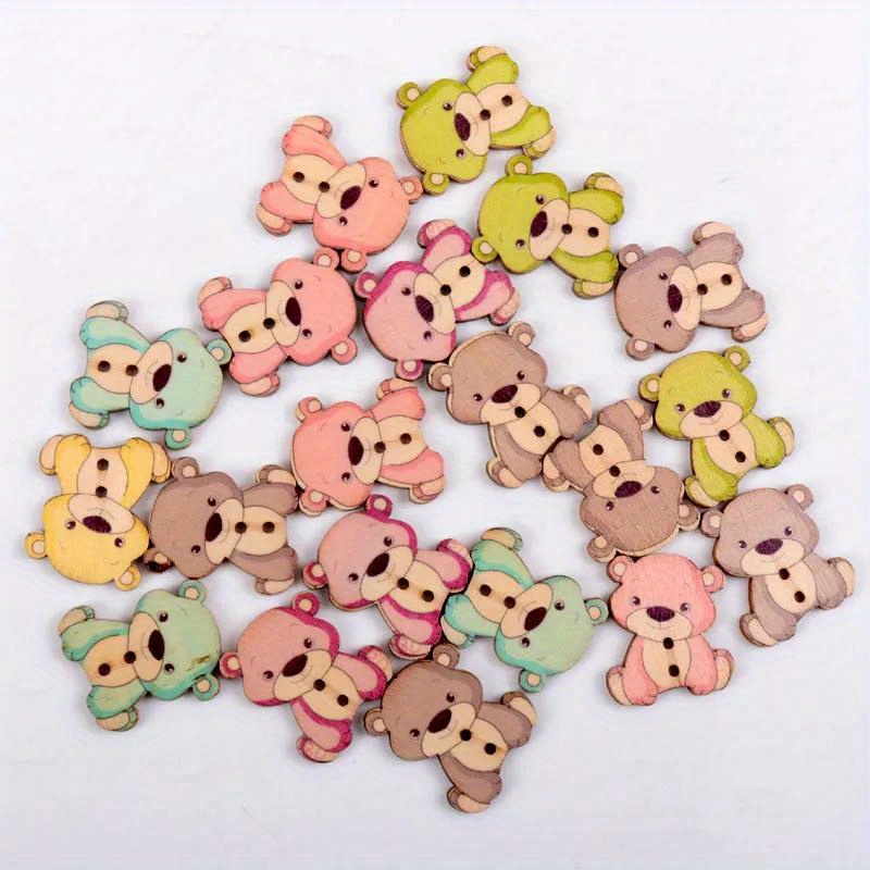 8pcs / Mignon Cartoon Bear Avec Trou Résine Pendentif Charms - Temu Belgium