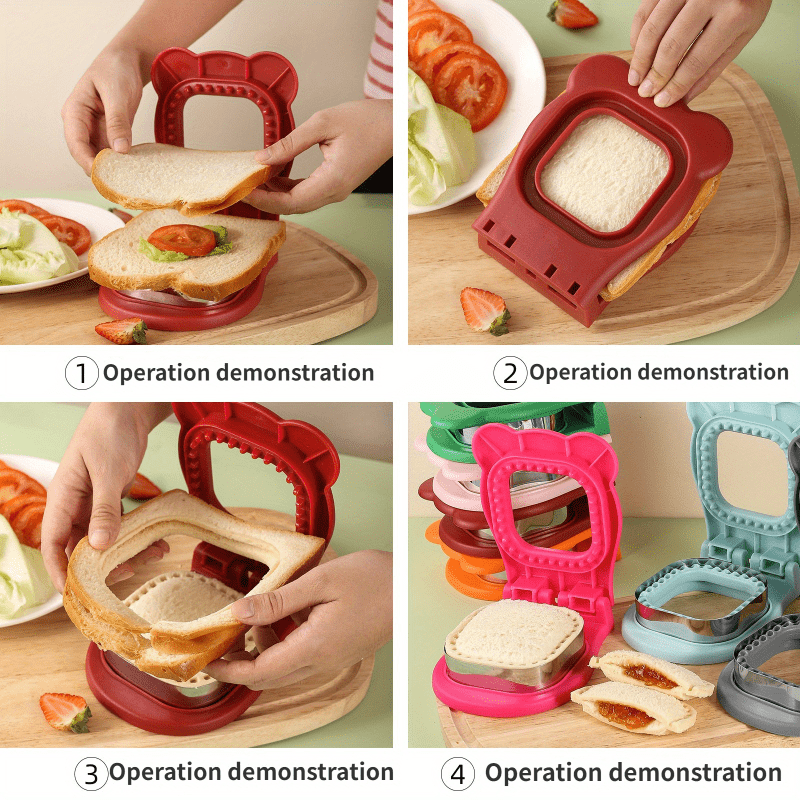 Sandwich Cutter And Sealer Uncrustables Sandwich Maker Cut - Temu