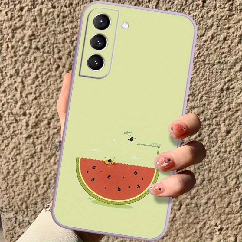 Watermelon Tpu Soft Protective Phone Case Samsung - Temu Canada