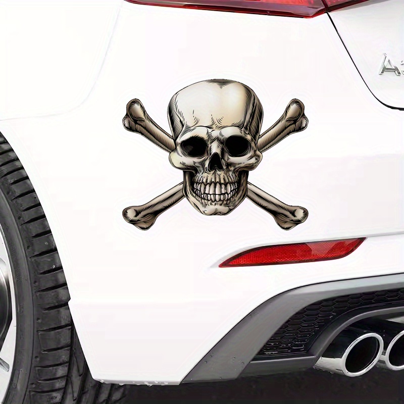 Pirate Skull - 8 Vinyl Sticker - For Car Laptop I-Pad - Waterproof Decal 