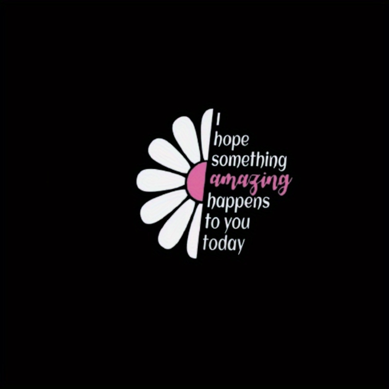 White Daisy Flower Sticker Clear Inspirational Stickers For - Temu