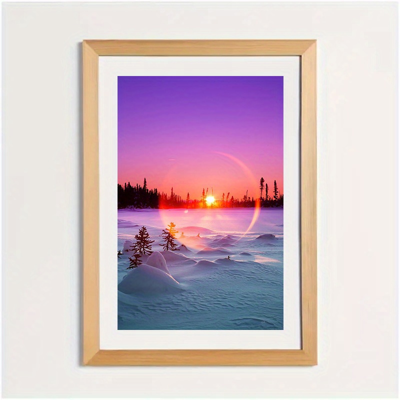 5D Diamond Painting for Adults - Sea Sunset Scenery Painting by Number Kit  for Adults - Full Round Diamond Art Kit - Suitable for Home Living Room