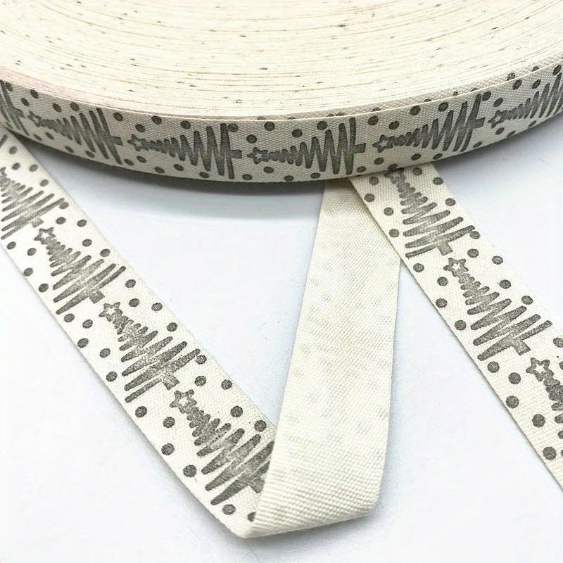 5 Yards 15mm Handmade Christmas Ribbon, Polyester Packaging Webbing, Diy Gift Wrapping Supplies For Party Decorations