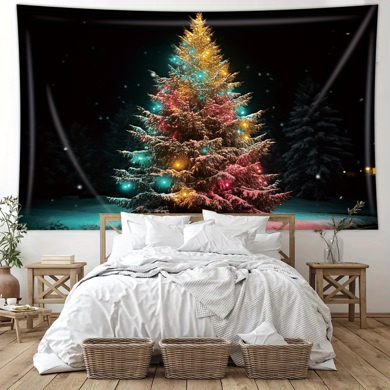 String lights deals over tapestry