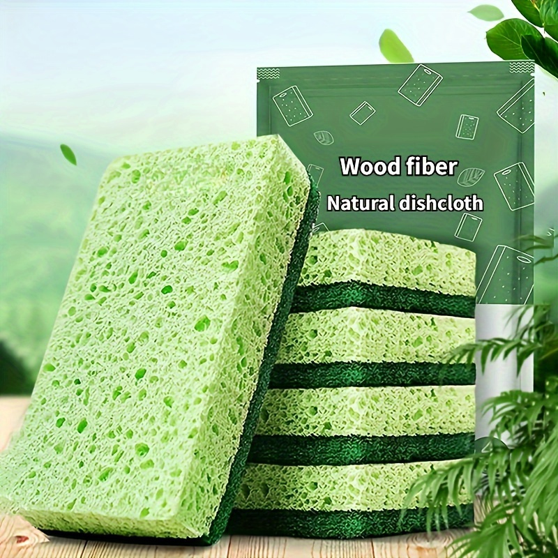 20 Count Cleaning Scrub Sponges for Kitchen, Dishes, Bathroom, Car Wash, One Scouring Scrubbing One Absorbent Side, Abrasive Scrubber Sponge Dish Pads